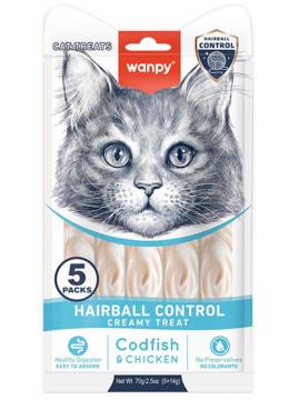 Wanpy Cat Functional Creamy Lickable Treat Hairball Control