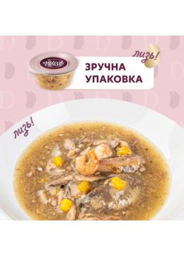 Delickcious Суп из сардины с креветками и добавлением тыквы