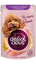 Delickcious Полоски с индейкой и сыром в крем-супе