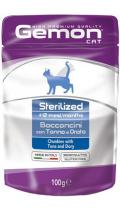 Gemon Cat Wet Sterilized Adult Тунец и кусочки дори в желе