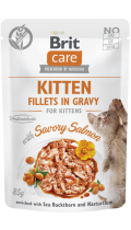 Brit Care Cat Pouch Kitten Лосось в соусе
