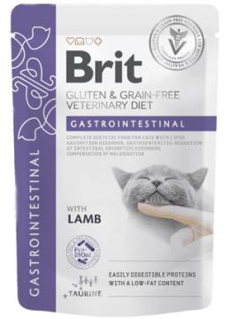 Brit Veterinary Diet Cat GF Gastrointestinal пауч с ягненком