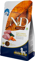 Farmina N&D Brown GF Adult Mini с ягненком, спирулиной и морковью