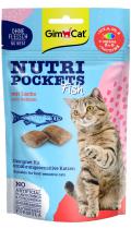 GimCat Nutri Pockets Fish подушечки с лососем