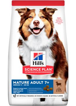 Hill's SP Canine Mature Adult 7+ Medium Breed с ягненком и рисом