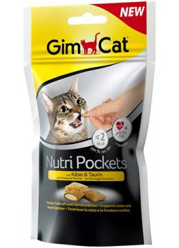 GimCat Nutri Pockets лакомство с сыром и таурином