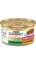 Gourmet Gold Кусочки в подливке с кроликом и печенкой