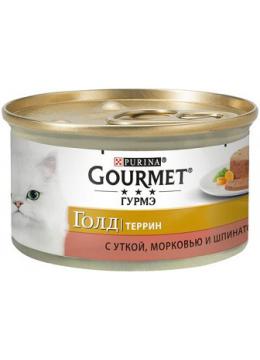 Gourmet Gold Кусочки в паштете с уткой, морковью и шпинатом