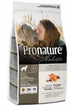 Pronature Holistic Dog Adult All Breeds Indoor & Outdoor с индейкой и клюквой