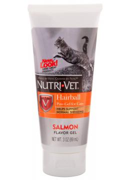 Nutri-Vet Hairball flavor Гель для выведения шерсти лосось