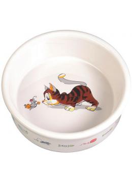Trixie Cat & Mouse миска керамическая