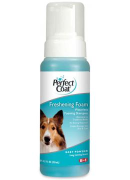 8in1 Perfect Coat Шампунь для собак безводный пенящийся
