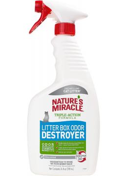 8in1 Nature’s Miracle Litter Box Спрей против запаха в кошачьем туалете